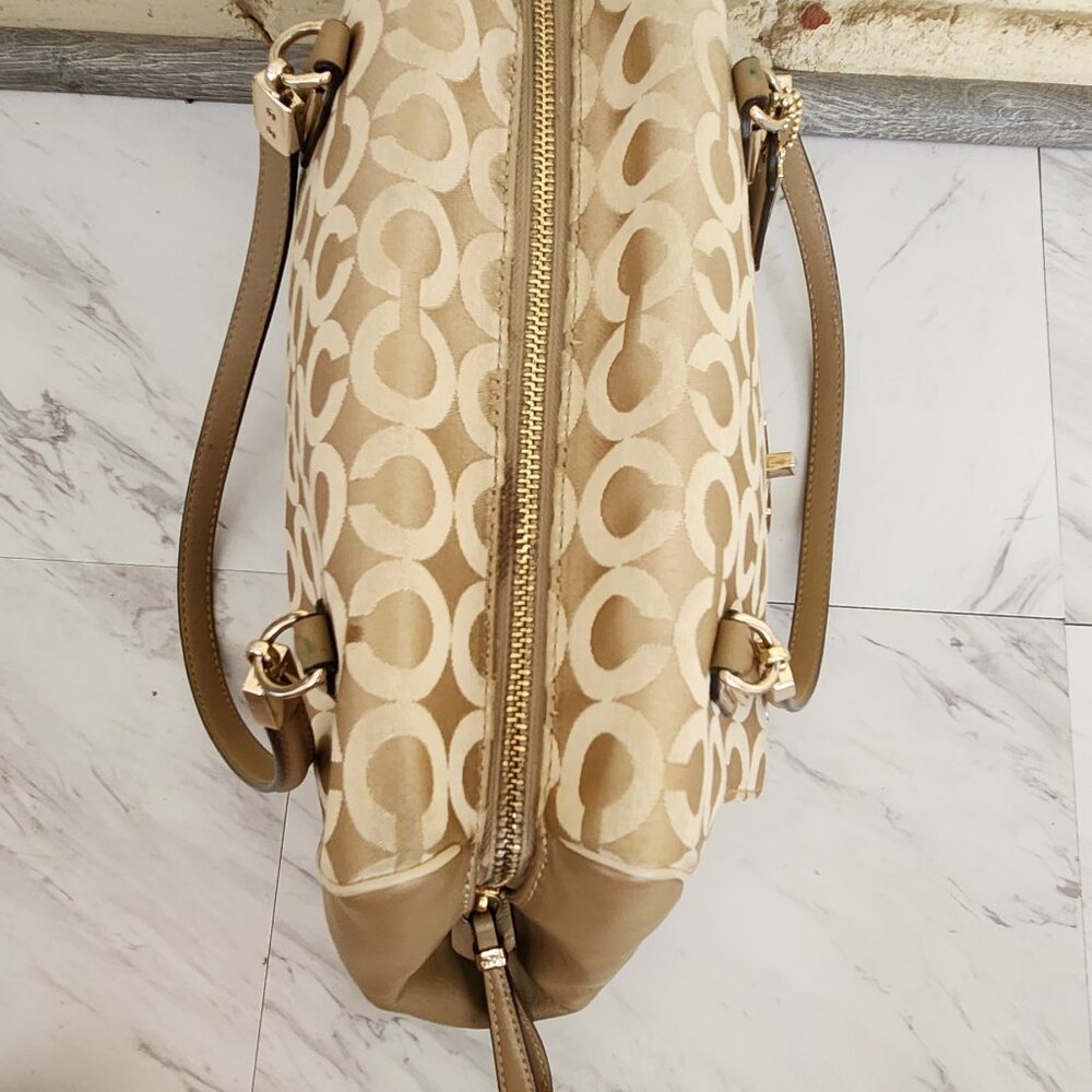 Coach Madeline East West Op Art Sateen Shoulder Bag Handbag - Picture 9 of 11